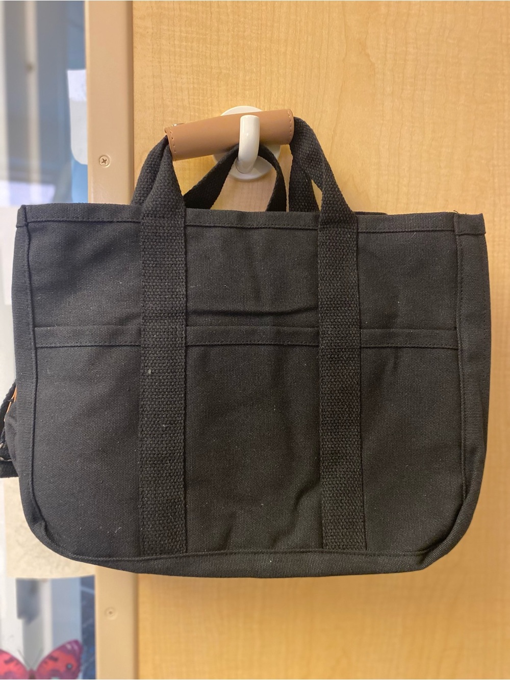 Small Black Canvas Tote Bag